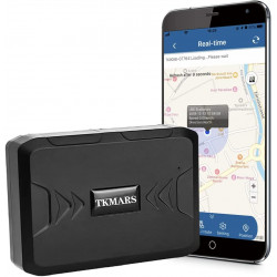 Traceur GPS Voiture avec Carte Sim Balise Tracker Aimant etanche