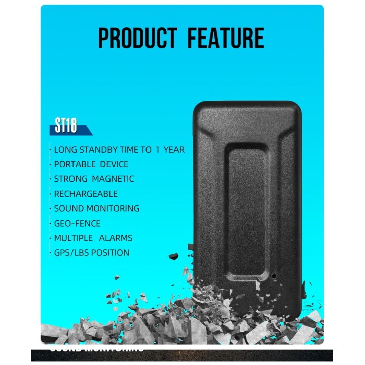 DYEGOO ST18 Car GPS Tracker 20000mAh Battery 12 MONTHS Standby Truck Magnet Locator