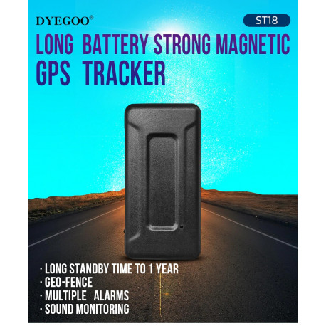 DYEGOO ST18 Localizzatore GPS per auto 20000 mAh Batteria 12 MESI Localizzatore di magneti per camion in standby