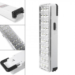 Wiederaufladbare Beleuchtungslampe 30 LEDs 800LM Autonomie 3 bis 6h 4W Backup-Batterie 1000mAh 110-220V rL-3331