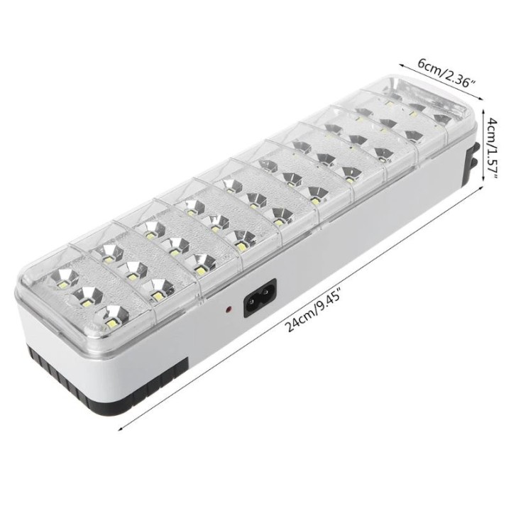 Lámpara de iluminación recargable 30 leds 800LM autonomía 3 a 6h 4W batería de respaldo 1000mAh 110-220v rL-3331