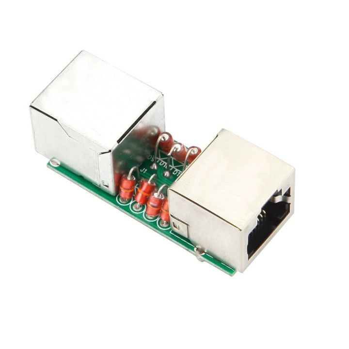 RJ45 LAN Adapter Ethernet Network Arrester Surge Protector Lightning Arrester Shielded Aluminum