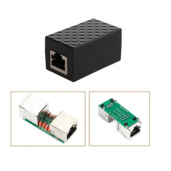 RJ45 LAN Adapter Ethernet Network Arrester Surge Protector Lightning Arrester Shielded Aluminum