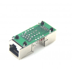 RJ45 LAN Adapter Ethernet Network Arrester Surge Protector Lightning Arrester Shielded Aluminum