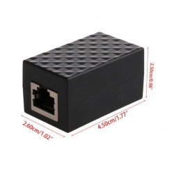 RJ45 LAN Adapter Ethernet Network Arrester Surge Protector Lightning Arrester Shielded Aluminum
