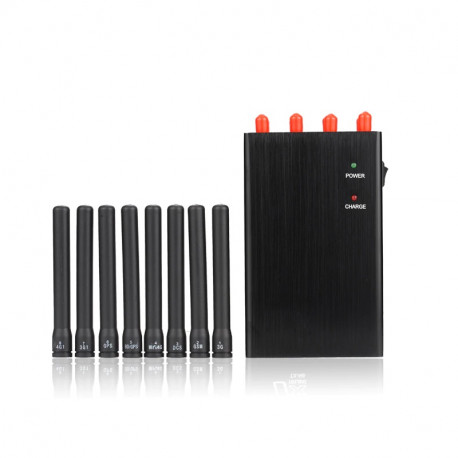Tragbarer GSM-Wellenstörsender 8 Antennenblocker 2G 3G 4G 5G WiFi 2.4G 5.8G GPS-Smartphone