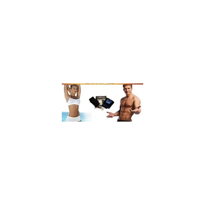 Dispositivo di stimolazione muscolare electro dimagrante cintura dimagrante gel fitness massaggio sport jr international - 2