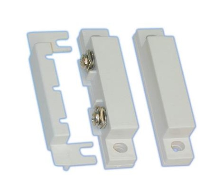 Contatto magnetico nf sporgente bianco detettore aperture jr international - 1