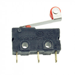 1 Pce Palanca de la palanca del rodillo Terminales de PCB Límite micro Interruptor de cierre / cierre normal