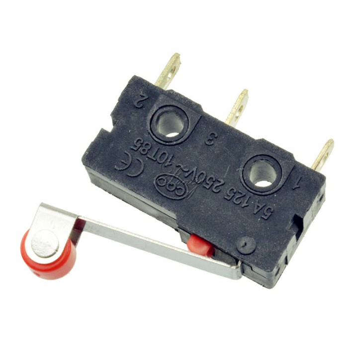 1 Stück Rollenhebel Arm PCB Terminals Micro Limit Normal Schließen / Öffnen Schalter KW12-3 schalter 5A