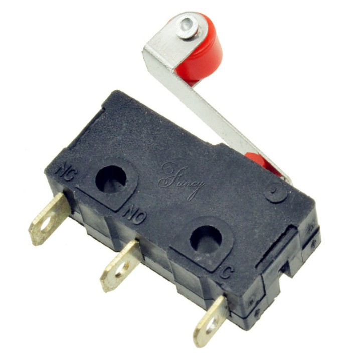 1 Pce Palanca de la palanca del rodillo Terminales de PCB Límite micro Interruptor de cierre / cierre normal