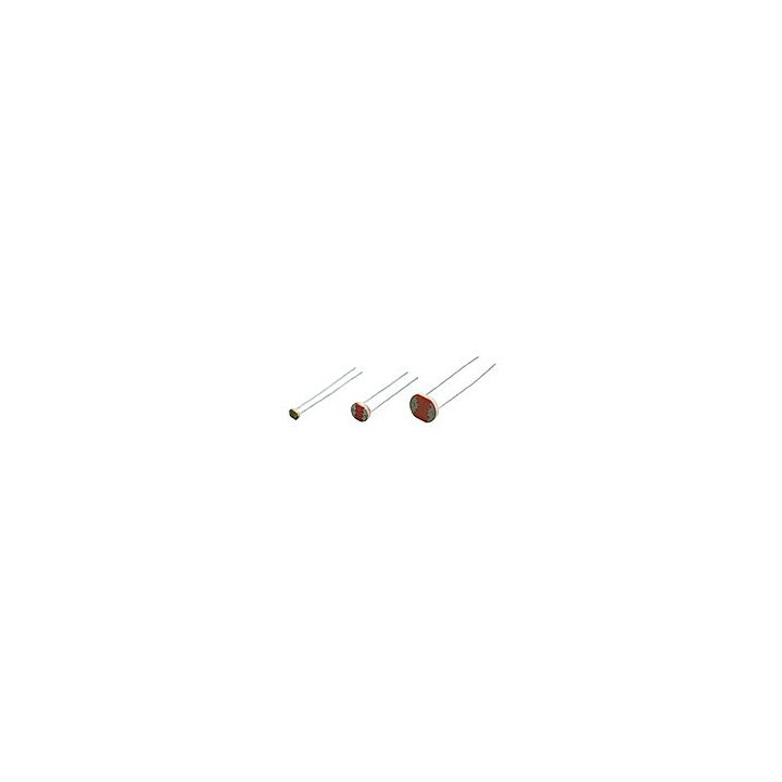 Fotowiderstand (ldr) 2-20k ldr04 dunkelheit widerstand (nach 10 sek.):> 2 mohm velleman - 1