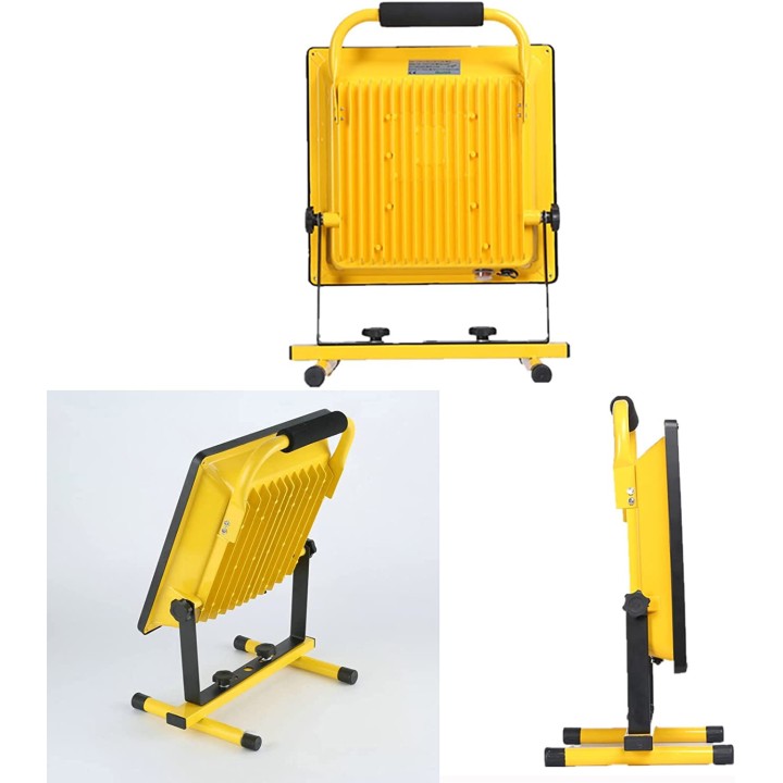 20W USB wiederaufladbarer LED-Scheinwerfer Tragbarer Beleuchtungsscheinwerfer, IP65 Wasserdichte 360°-Rotationslampe