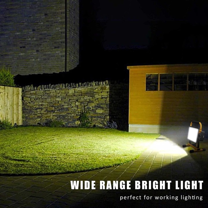 Rechargeable LED Flood Light 60W 20800mAh Battery Working Light Safety Light Waterproof Construction Site Workshop