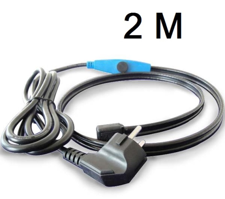 Frostschutz elektroheizung kabel 2m shpt-2m rohr mit wasserschlauch thermostat jr international - 1