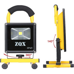 Proyector de iluminación portátil con proyector LED recargable USB de 10 W, lámpara de rotación de 360 ​​° a prueba de agua IP65