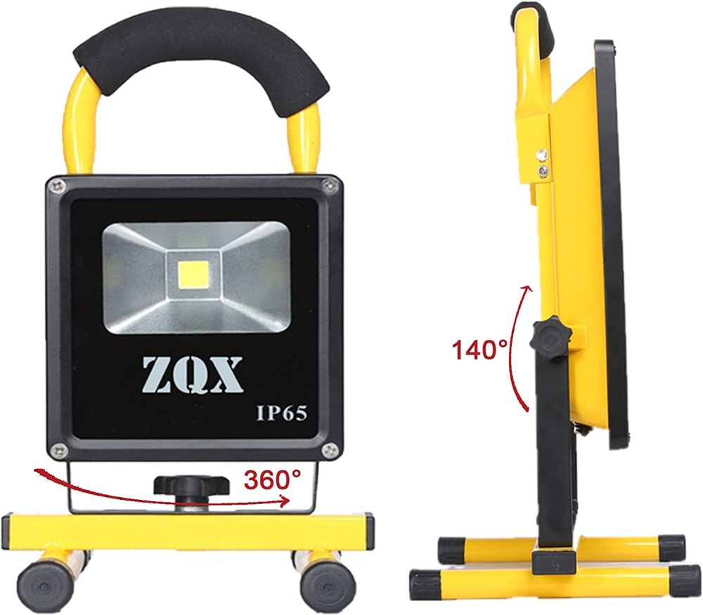 Proyector de iluminación portátil con proyector LED recargable USB de 10 W, lámpara de rotación de 360 ​​° a prueba de agua IP65