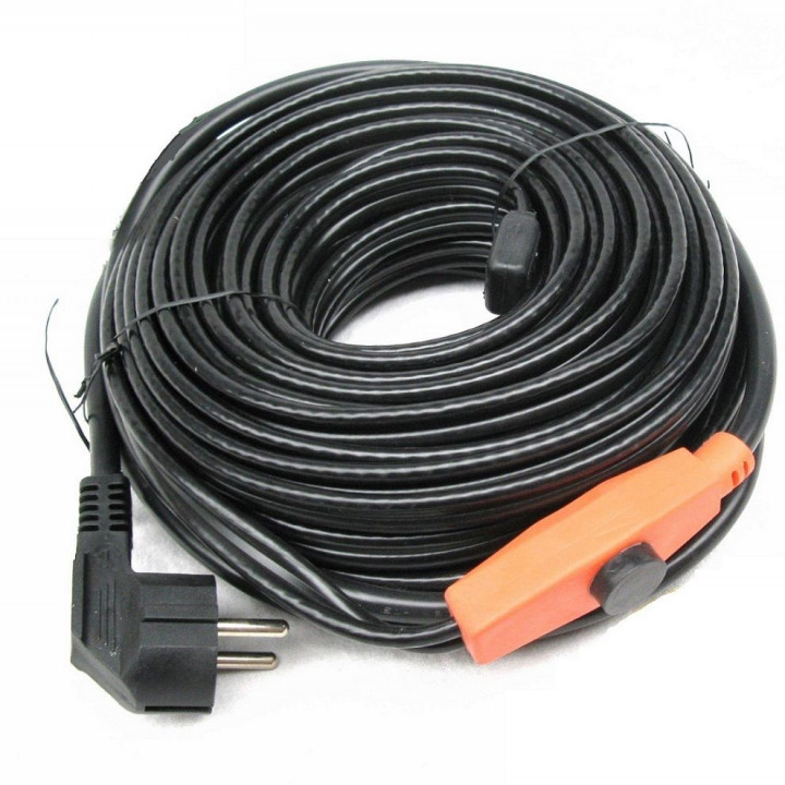 Anticongelante cable eléctrico cable de 24m shpt-24m tubo de calefacción con termostato manguera de agua jr international - 5