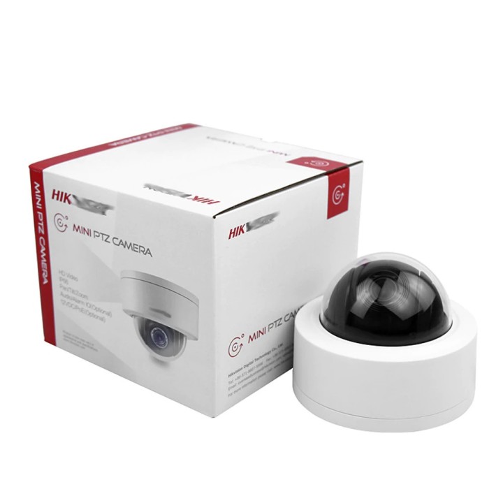 1 cámaras rs485 MP POE Red IP Minidomo 4X Zoom PTZ Audio bidireccional IK10 iVMS Tarjeta SD