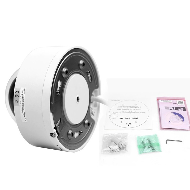 1 cámaras rs485 MP POE Red IP Minidomo 4X Zoom PTZ Audio bidireccional IK10 iVMS Tarjeta SD