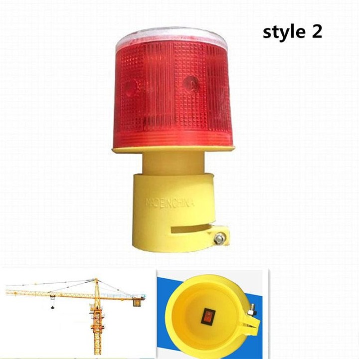 Solar Powered Traffic Warning Light Safety Signal Cone Beacon Alarm Lamp tower Hanging light Industrial Construction JS-01