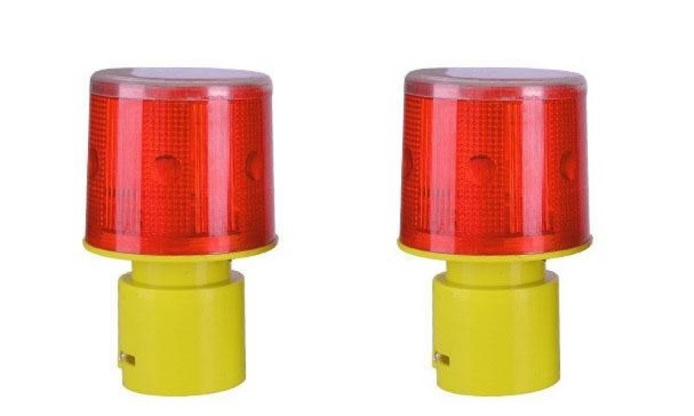 Segnale di avvertimento per il traffico a energia solare Segnale di sicurezza Segnalatore a cono Faro Lampada JS-01
