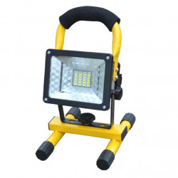 Proyector de iluminación portátil con proyector LED recargable USB de 30 W, lámpara de rotación de 360 ​​° a prueba de agua IP65