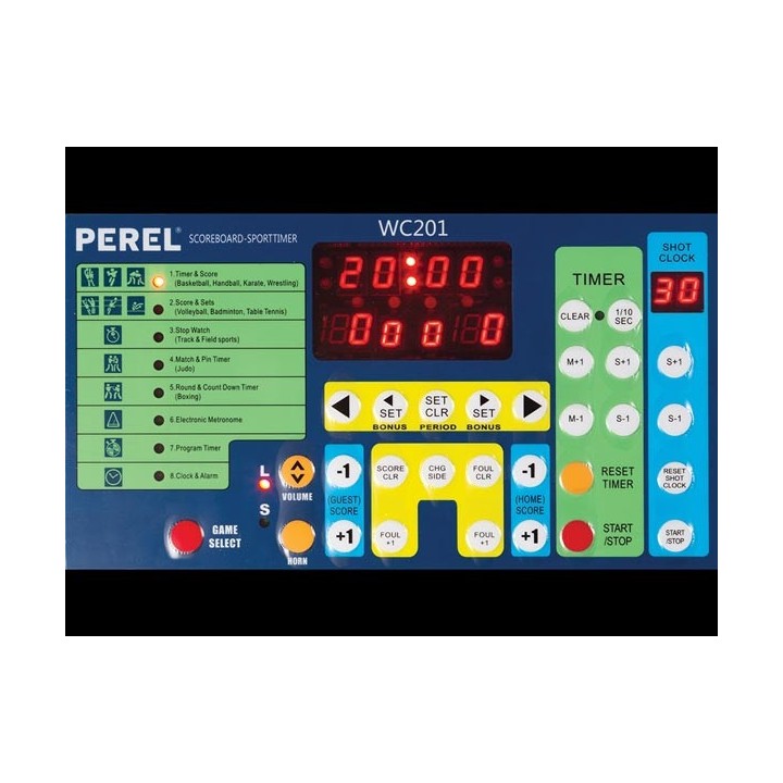 Tableau affichage chronomètre wc201 compteur basket ball handball lutte boxe judo karaté Athlétisme tennis badminton