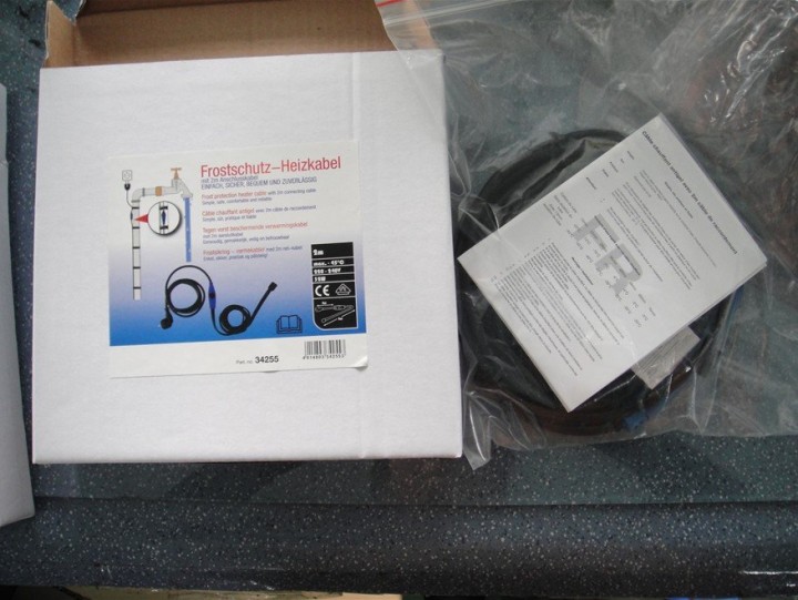 Antigelo riscaldamento elettrico cavo di tubo cavo di 8 m shpt-8m con termostato tubo dell'acqua jr international - 6