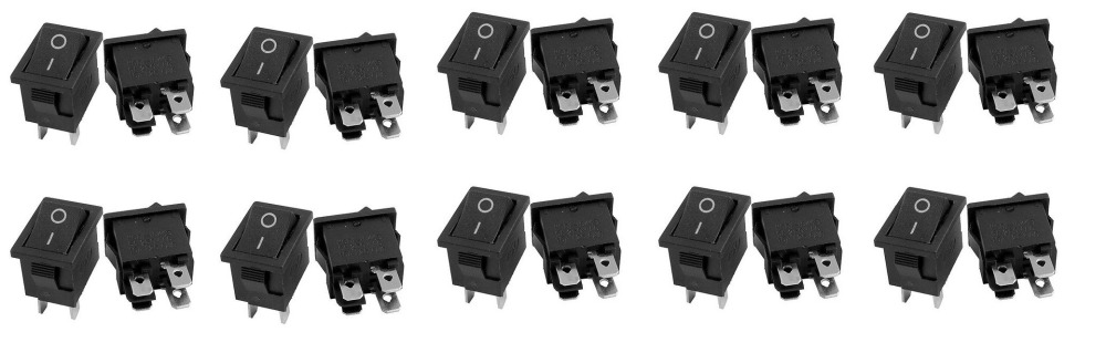 10 4 Pin On-Off 2 Position DPST Boot Wippschalter 10A / 125 V 6A / 250 V AC