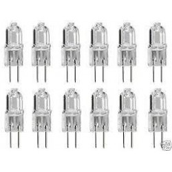 12 bombilla g4 12v 20w blanco caliente 3000h iluminacion luz halogeno linea capsula jc