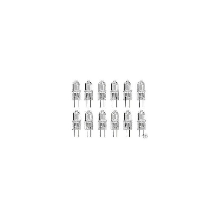 12 bombilla g4 12v 20w blanco caliente 3000h iluminacion luz halogeno linea capsula jc