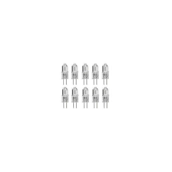 10 bombilla g4 12v 20w blanco caliente 3000h iluminacion luz halogeno linea capsula jc