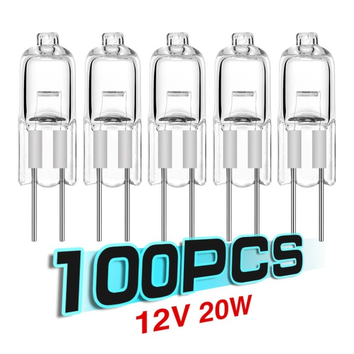 10 bombilla g4 12v 20w blanco caliente 3000h iluminacion luz halogeno linea capsula jc