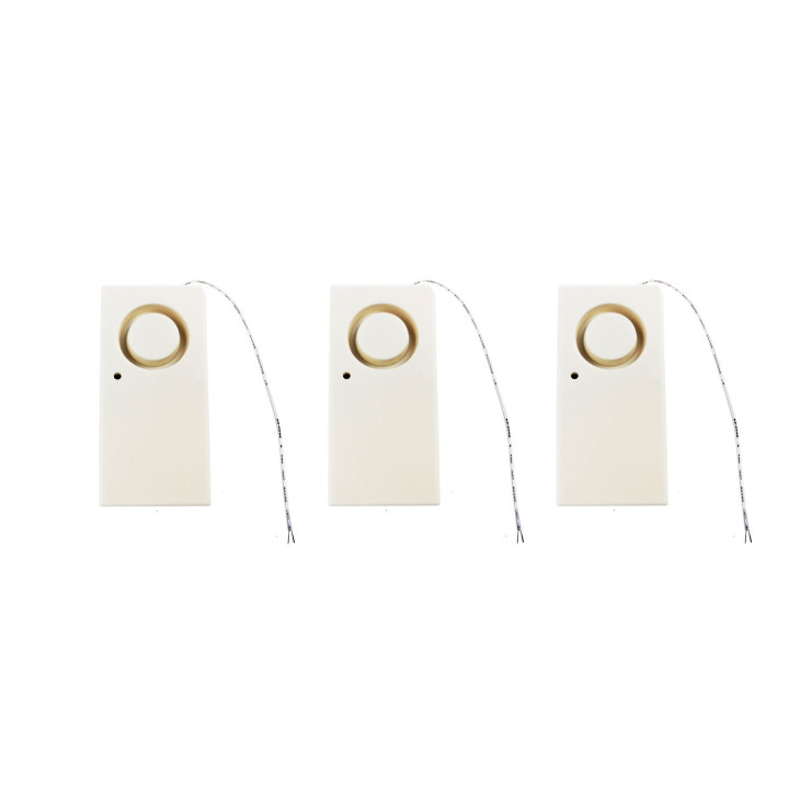 3 Wireless Water Leakage Overflow Alarm Sensor Detector 130dB Work Alone Water Alarm House Home Security Alarm jr international 