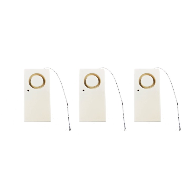 3 Wireless Water Leakage Overflow Alarm Sensor Detector 130dB Work Alone Water Alarm House Home Security Alarm jr international 