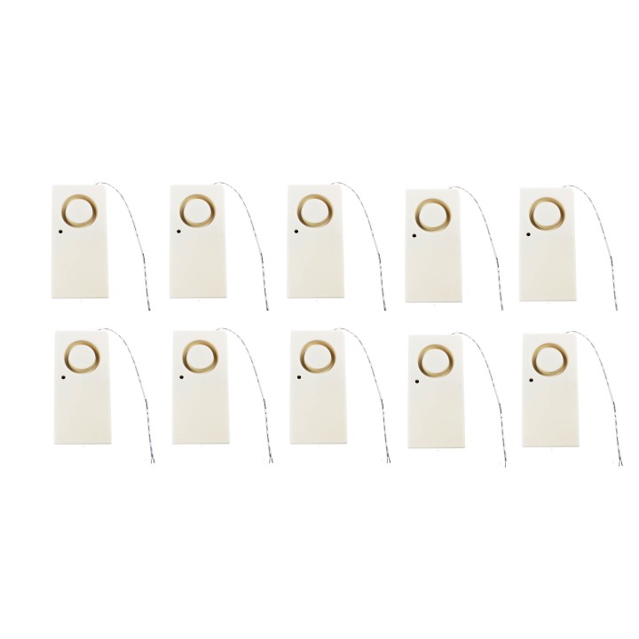 10 Wireless Water Leakage Overflow Alarm Sensor Detector 130dB Work Alone Water Alarm House Home Security Alarm jr international