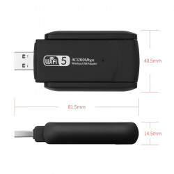 Adaptateur WiFi Dongle WiFi USB 3.0 Doppelband Bluetooth Empfangsantennen 5dBi für tragbare Ordinate