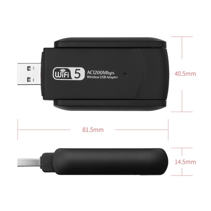 106 / 5 000 Résultats de traduction WiFi Adapter WiFi Dongle USB 3.0 Dualband Bluetooth Empfänger 5dBi Antenne Computer Laptop