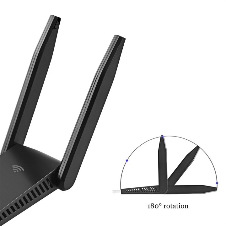 WiFi Adapter WiFi Dongle USB 3.0 Dual Band Bluetooth Receiver 5dBi Antenna fComputer Laptop