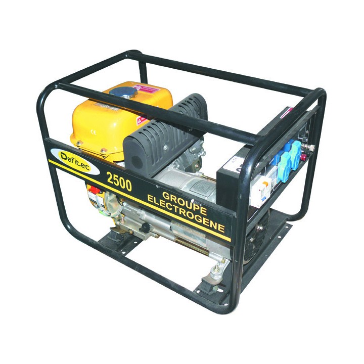 GROUPE ELECTROGENE ESSENCE 2500W DEFITEC SP95 AUTONOMIE 3h30