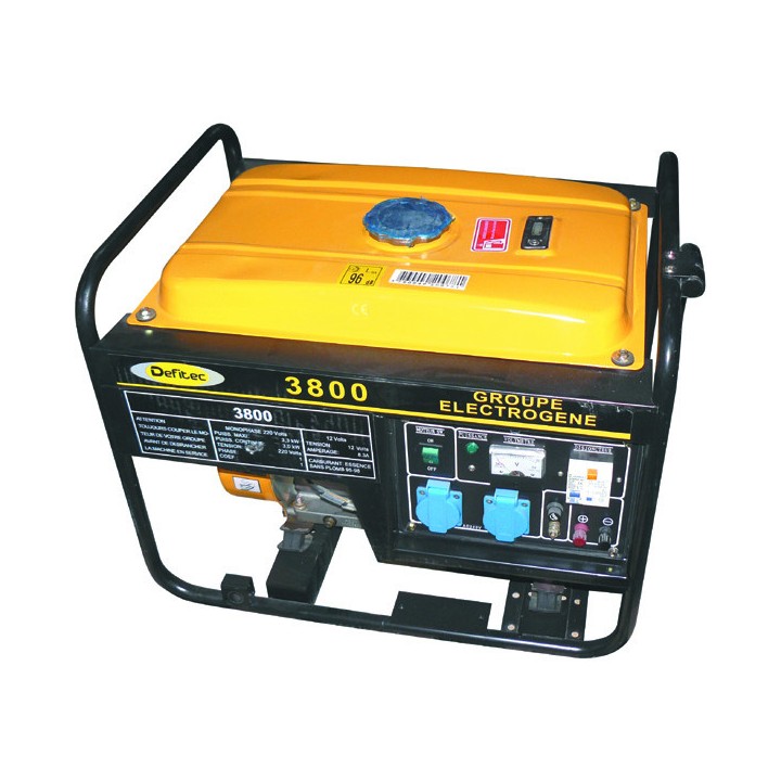 Groupe électrogène essence de chantier Defitec 3800W