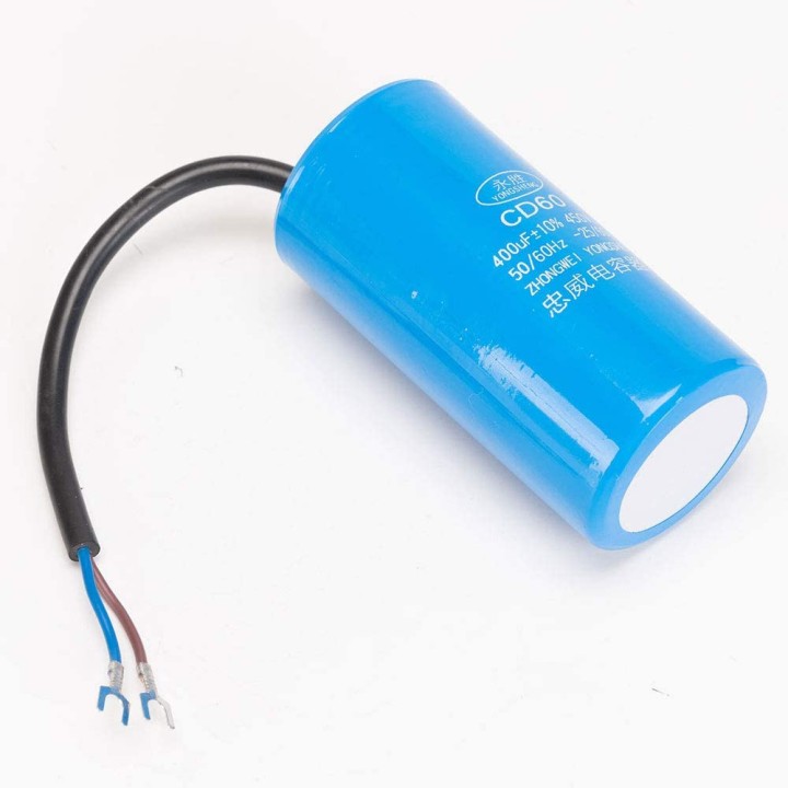 Condensatore di avviamento elettrico cd60 100uF 100mF 100 UF mf 450V FIL terminale di avviamento motore