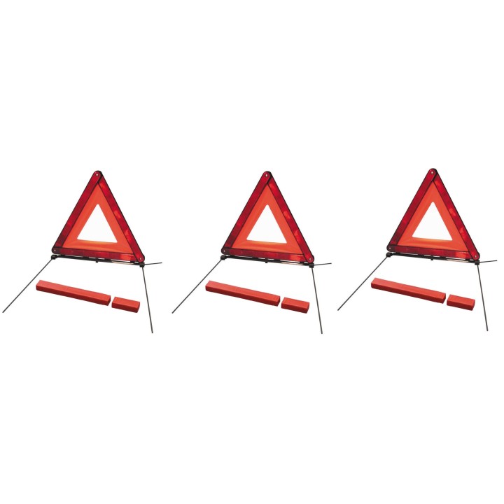3 Emergency road triangle european standard e13 r27 dangerous car park accident danger motor car motorcycle parking area jr inte