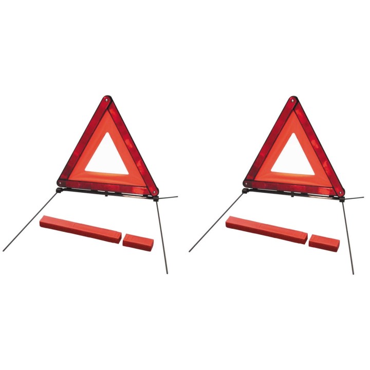 Emergency road triangle european standard e13 r27 dangerous car park accident danger motor car motorcycle parking area triangle