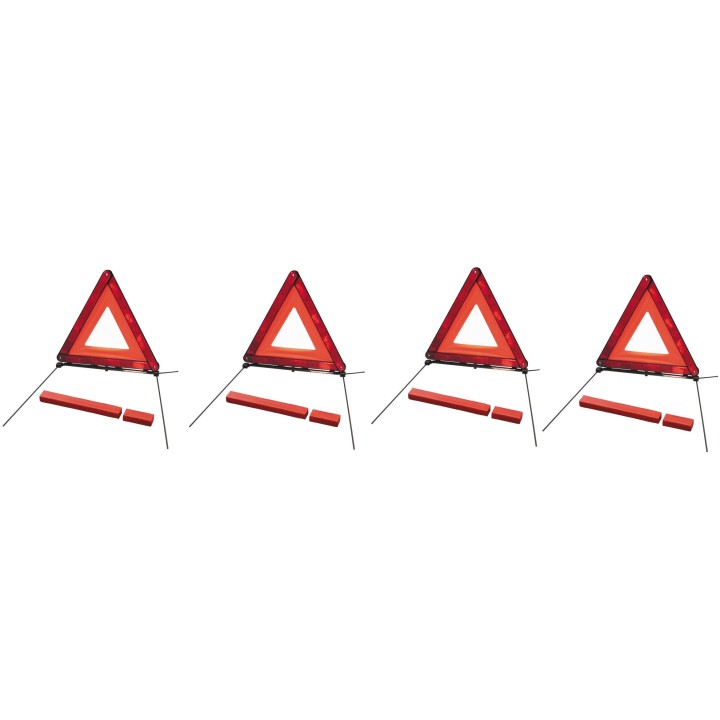 Emergency road triangle european standard e13 r27 dangerous car park accident danger motor car motorcycle parking area triangle