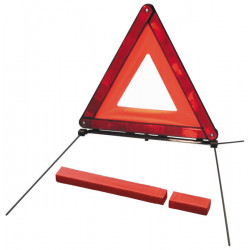 Emergency road triangle european standard e13 r27 dangerous car park accident danger motor car motorcycle parking area triangle
