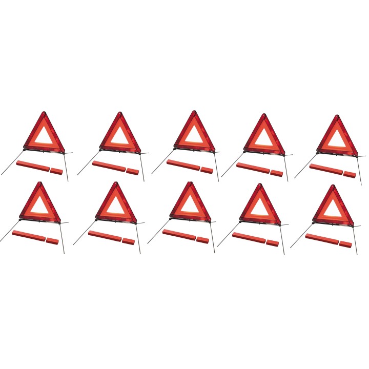 Emergency road triangle european standard e13 r27 dangerous car park accident danger motor car motorcycle parking area triangle