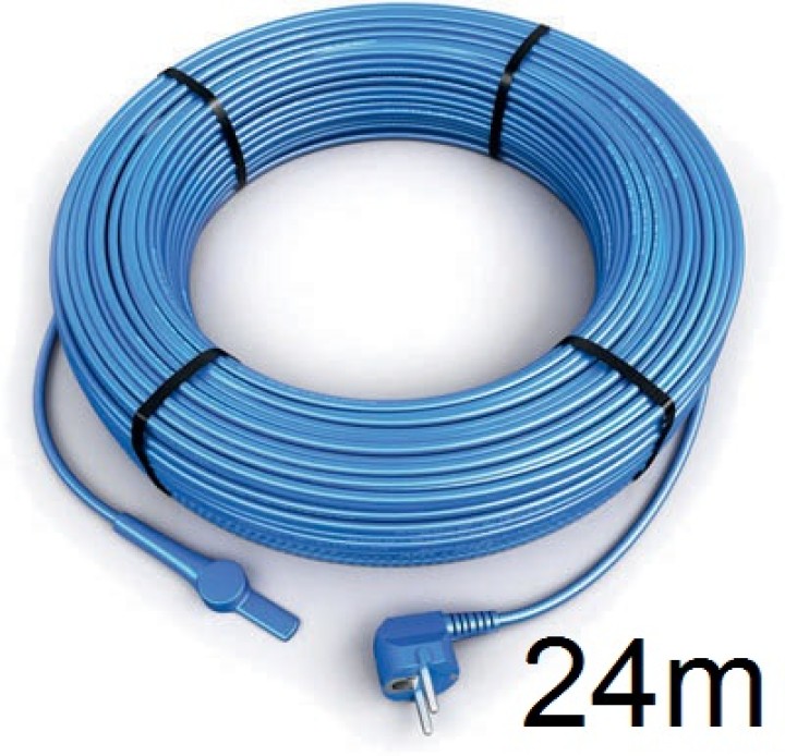 Antigelo riscaldamento elettrico 24 metro cavo tubo cavo di aquacable-24 con termostato tubo dell'acqua jr international - 1