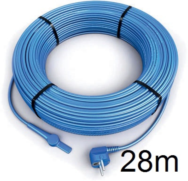 Frostschutz elektroheizung kabel 28 meter aquacable-28 rohr mit wasserschlauch thermostat arnold rak - 1